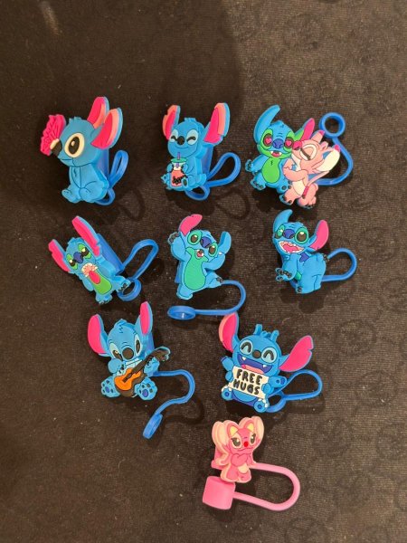 جلدة اكسسوار للكاسات ستيتش ملون (طقم 10 قطع)